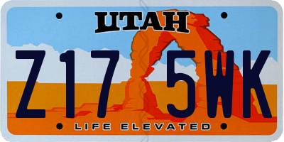 UT license plate Z175WK
