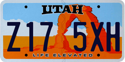 UT license plate Z175XH