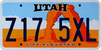 UT license plate Z175XL