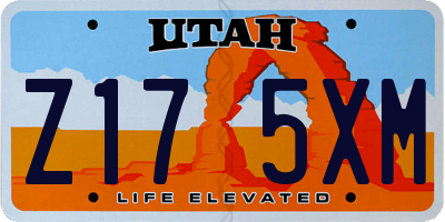 UT license plate Z175XM