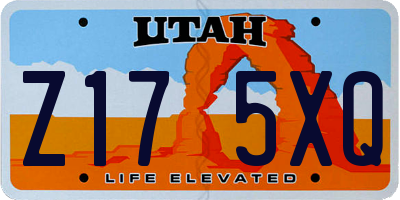 UT license plate Z175XQ