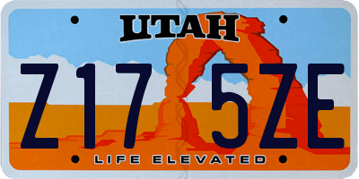 UT license plate Z175ZE
