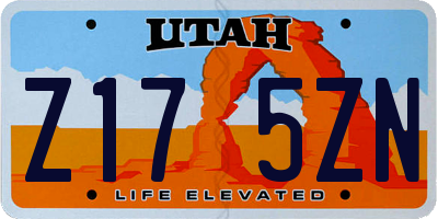 UT license plate Z175ZN