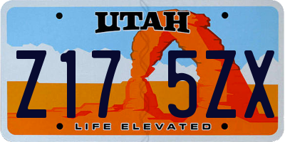 UT license plate Z175ZX