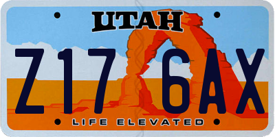 UT license plate Z176AX