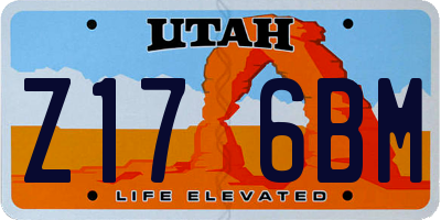 UT license plate Z176BM