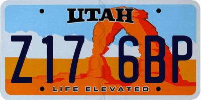 UT license plate Z176BP