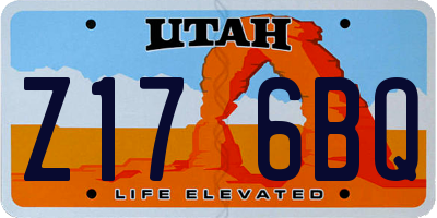 UT license plate Z176BQ