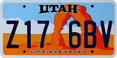 UT license plate Z176BV