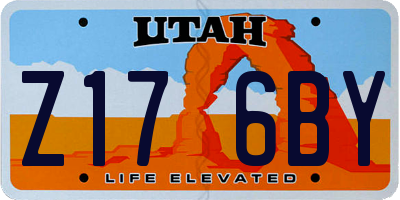 UT license plate Z176BY