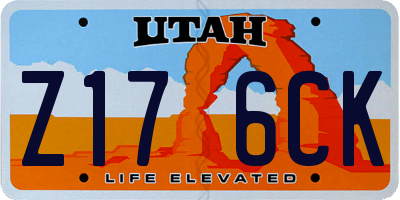 UT license plate Z176CK