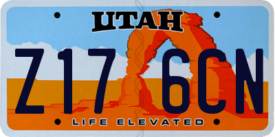 UT license plate Z176CN