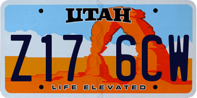 UT license plate Z176CW