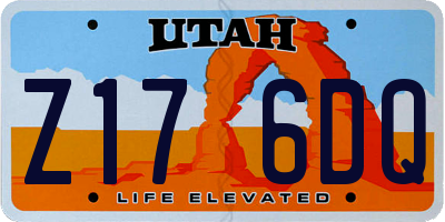 UT license plate Z176DQ