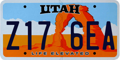 UT license plate Z176EA