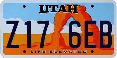 UT license plate Z176EB