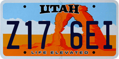 UT license plate Z176EI
