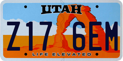 UT license plate Z176EM