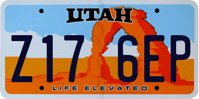 UT license plate Z176EP