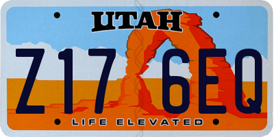 UT license plate Z176EQ