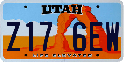 UT license plate Z176EW