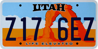 UT license plate Z176EZ