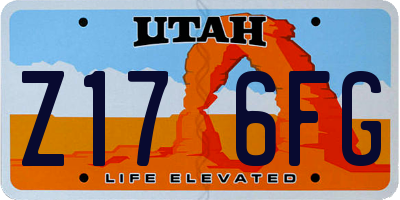 UT license plate Z176FG