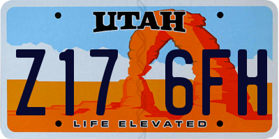UT license plate Z176FH