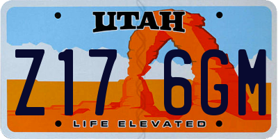 UT license plate Z176GM