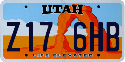 UT license plate Z176HB