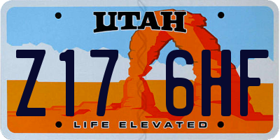 UT license plate Z176HF