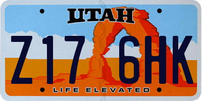 UT license plate Z176HK
