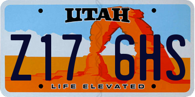 UT license plate Z176HS