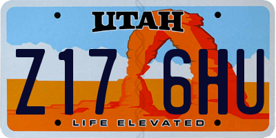 UT license plate Z176HU