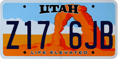 UT license plate Z176JB