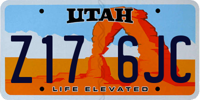 UT license plate Z176JC