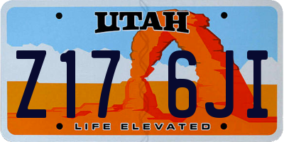 UT license plate Z176JI