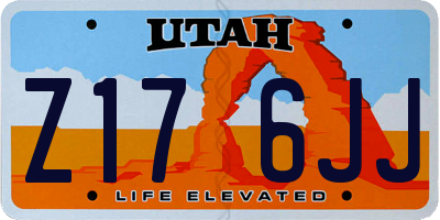UT license plate Z176JJ