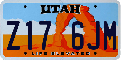 UT license plate Z176JM