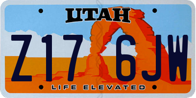 UT license plate Z176JW