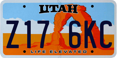 UT license plate Z176KC