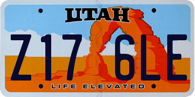 UT license plate Z176LE