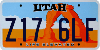 UT license plate Z176LF