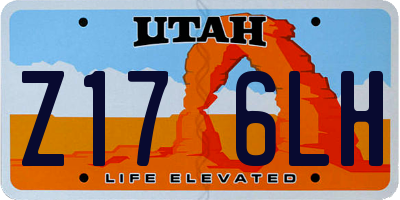 UT license plate Z176LH