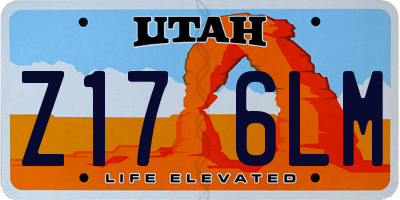 UT license plate Z176LM
