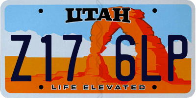 UT license plate Z176LP