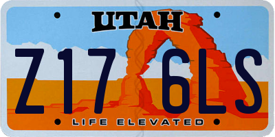 UT license plate Z176LS