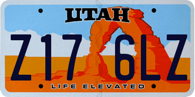 UT license plate Z176LZ