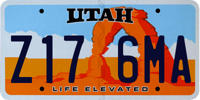 UT license plate Z176MA