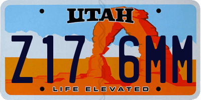 UT license plate Z176MM